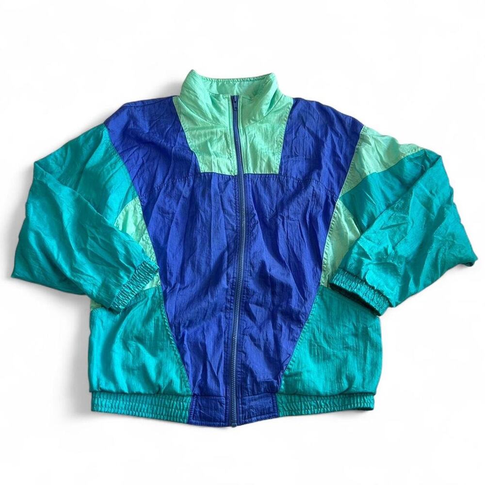 Vintage milano M sport blue and green jacket
